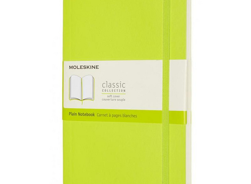 Блокнот Moleskine Classic Soft Large A5 120 листов без линовки салатовый на сшивке (130x210 мм)